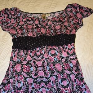 Floral Print Babydoll Top